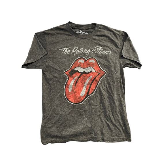 the Rolling Stones Other - Rolling Stones Tonue T-Shirt Unisex Men's Size Medium Dark Gray Rock Tee